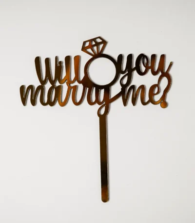 Will You Marry Me Topper