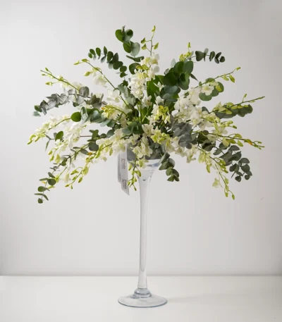 The White Silhouette Flower Vase