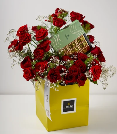 The Scarlet Statement Flower Arrangement