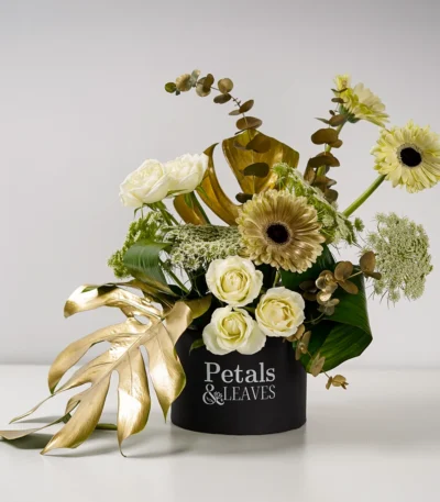 Golden Blooms Flower Box