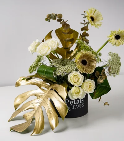 Golden Blooms Flower Box